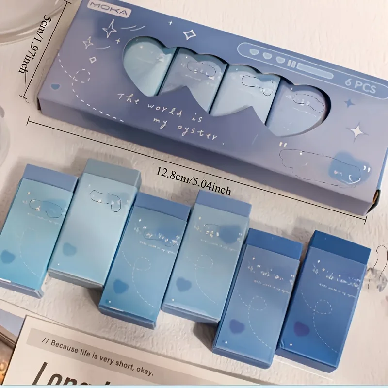 New Gradient Colorless Colorful Creative Eraser Series Fashionable and Beautiful Stationery Suitable for Students  Eraser