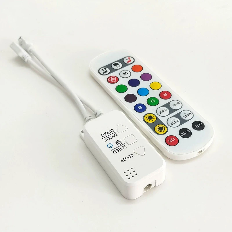 العمل مع أليكسا وجوجل هوم ل 3 دبوس RGBIC LED قطاع ضوء DC12V/24 فولت 3 دبوس تويا APP واي فاي LED RGBIC تحكم مع جهاز التحكم عن بعد #3