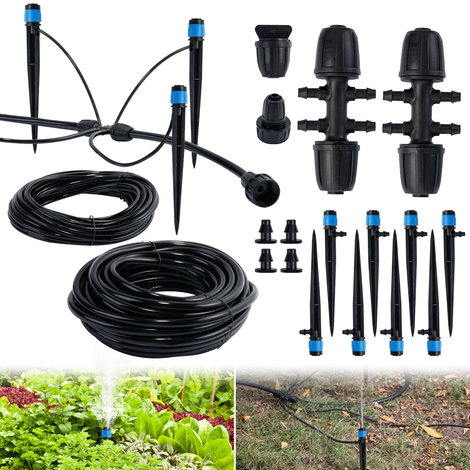 

Micro Garden Watering System Watering Kits Sprinklers Garden Drip Irrigation for Flower Bed Lawn Greenhouse Vegetable Garden