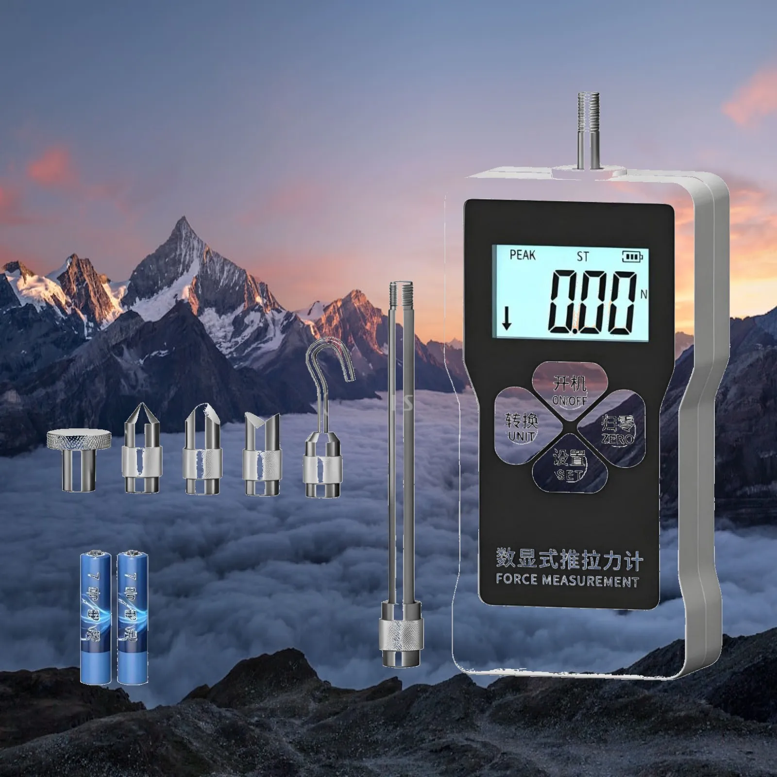 Digital Force Gauge 4 Units Tension Compression Tester Unit-T Conversion
