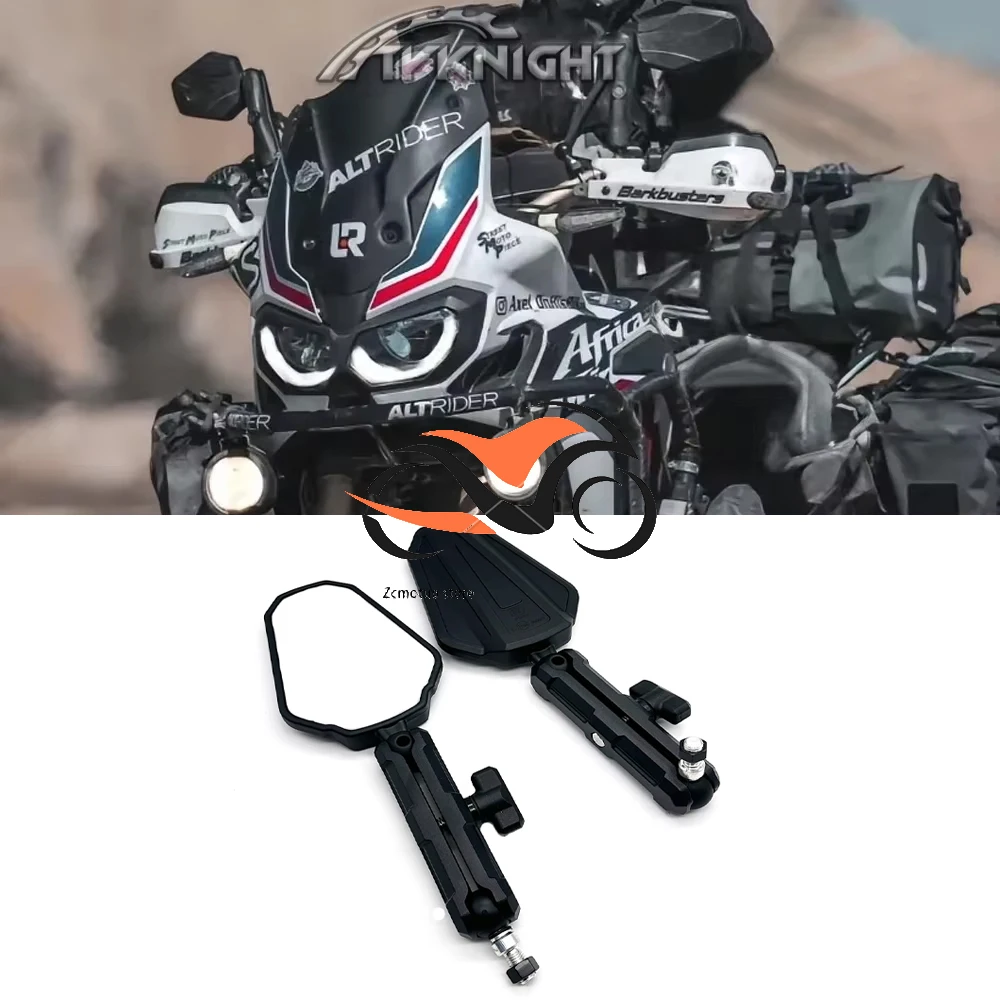 

Folding Motorcycle Rearview Mirrors Off Road Adv Wide Side Mirrors for KTM 390 Duke 790 890 Adventure R 1050 1090 Adventure /R