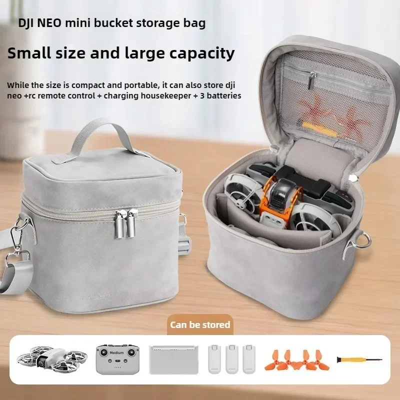 New Portable Bucket Storage Bag Shoulder Box for DJI NEO Drone For DJI RC N3 Remote & Battery Propeller Accessories