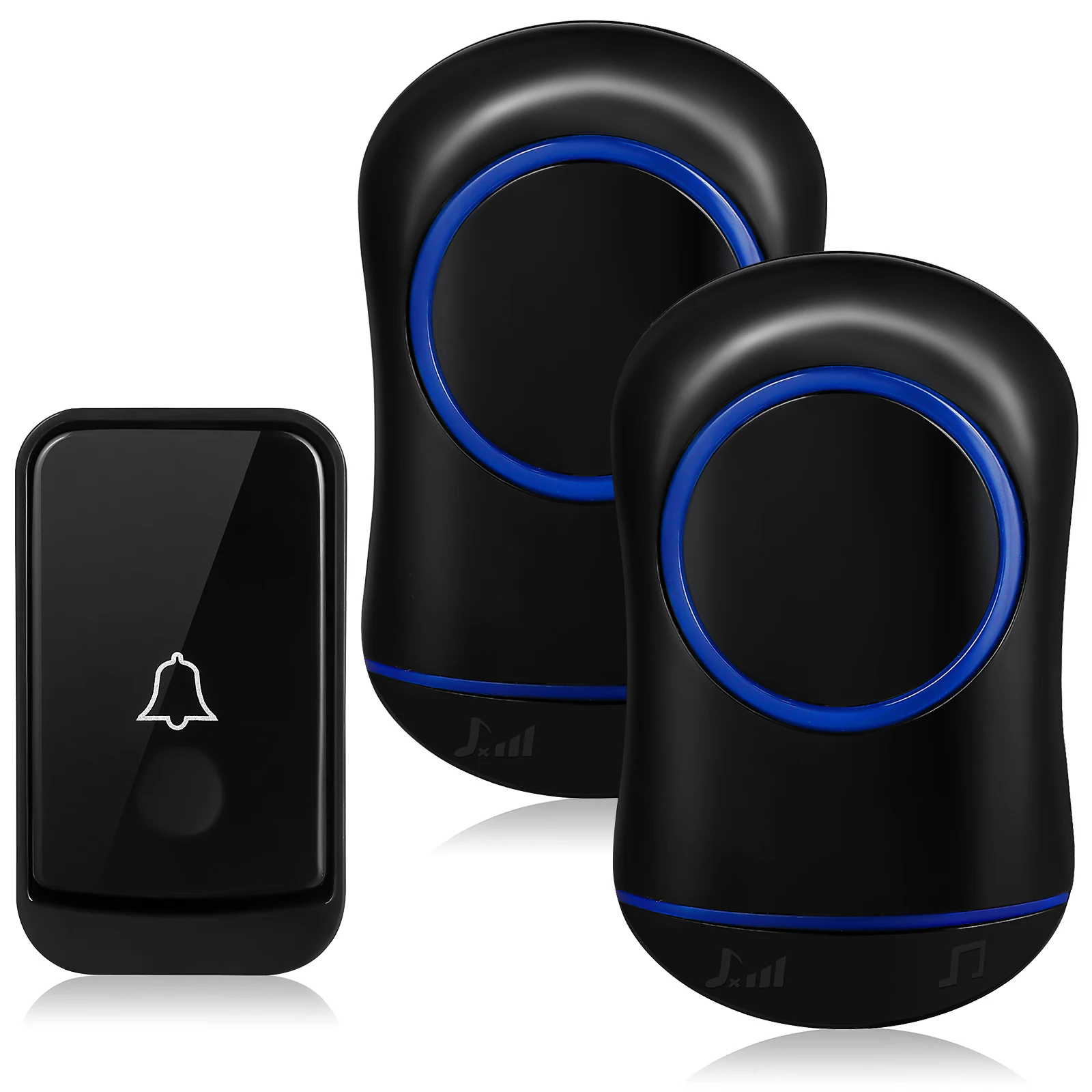 

Wireless Doorbell Cordless Plug in Music Doorbells Modern Electronic Door Viewer Home Shop School Office Easy Installation Long