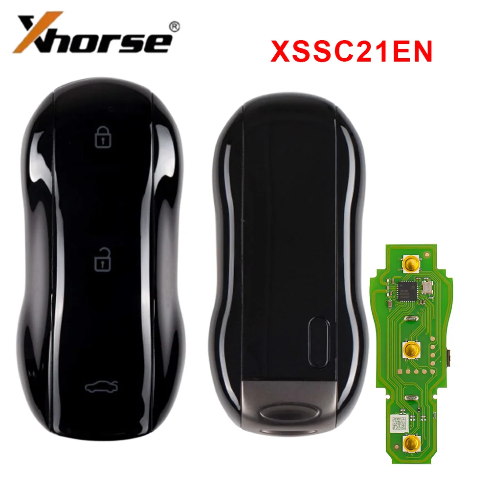 2026New Xhorse XSSC21EN XM38 Universal Smart Key For Toyota Supercar Style Glossy Black 4D 8A 4A Chip Frequency Modifying Remote