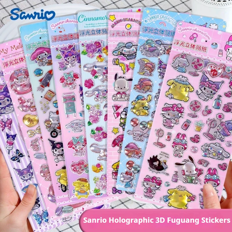 

50 шт., лазерные наклейки с рисунком Куроми My Melody, дневник «сделай сам», 3d чашка, блокнот, декоративные наклейки «сделай сам», оптовая продажа