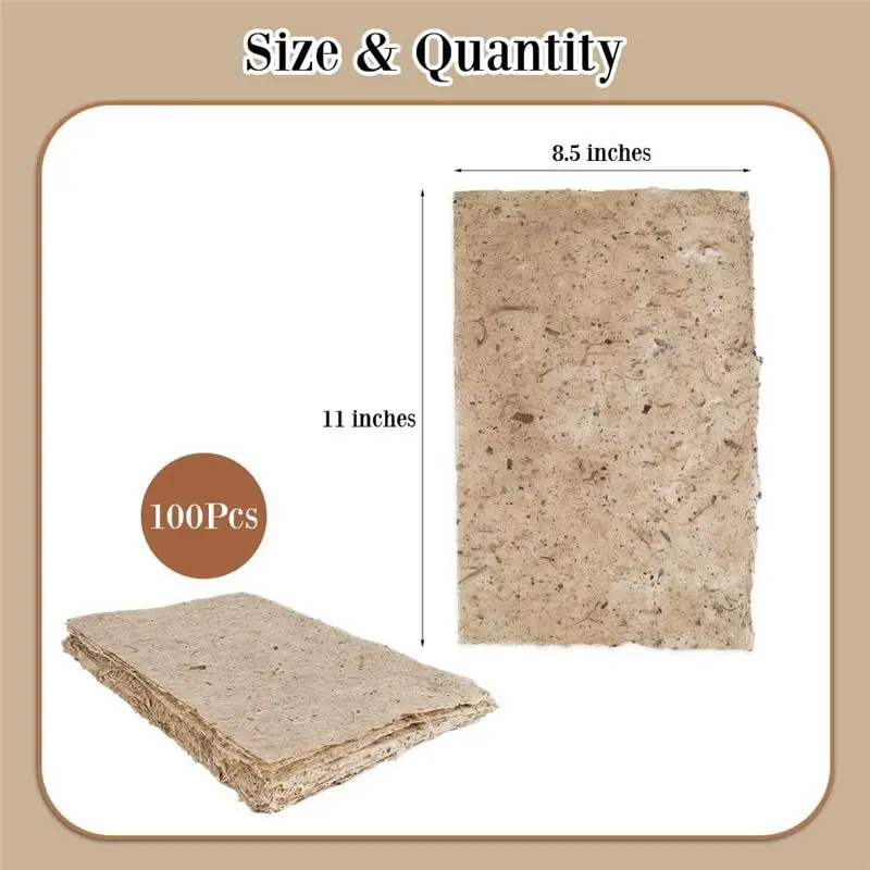 【coupon-】{0}mulberry-paper-craft-handmade-paper-sheets-100pcs-vintage-craft-paper-sheets-for-calligraphy-drawing-writing-art