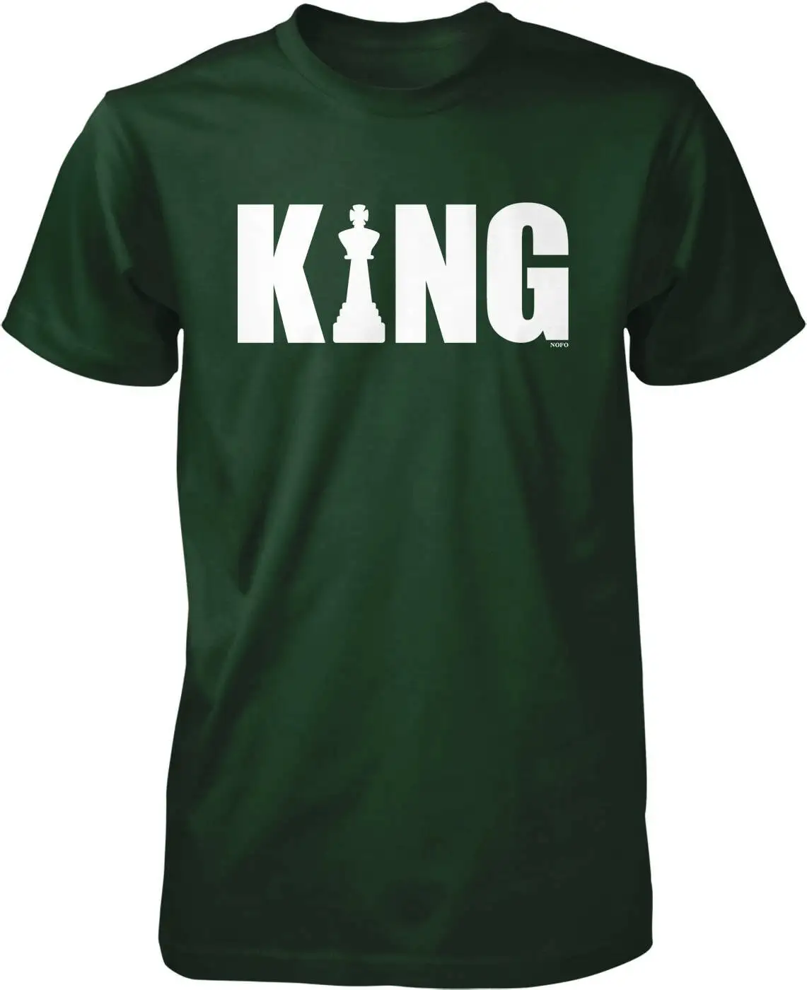 Chess Enthusiast King Piece Men's T shirt HOOD_01246