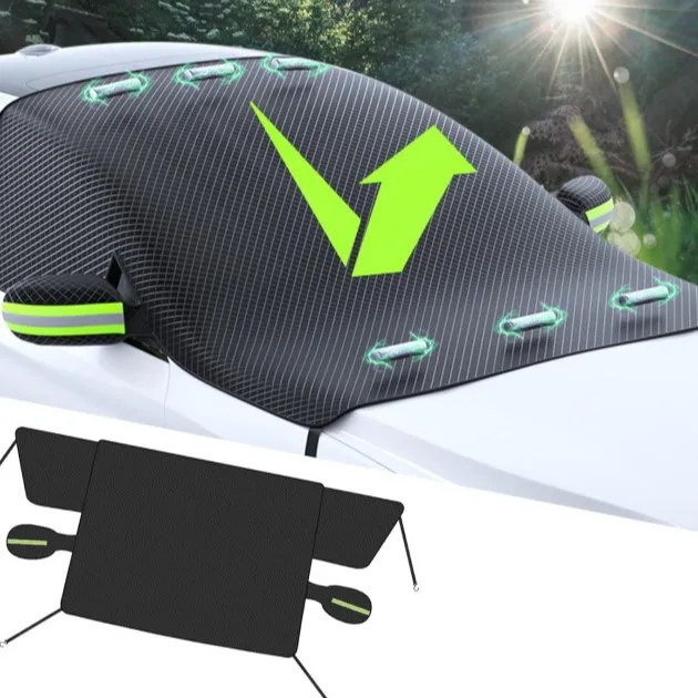 

New Car Snow Shield Winter Car Snow Shield Magnet Thickened Oxford Cloth Snow Shield Front Windshield Snow Shield