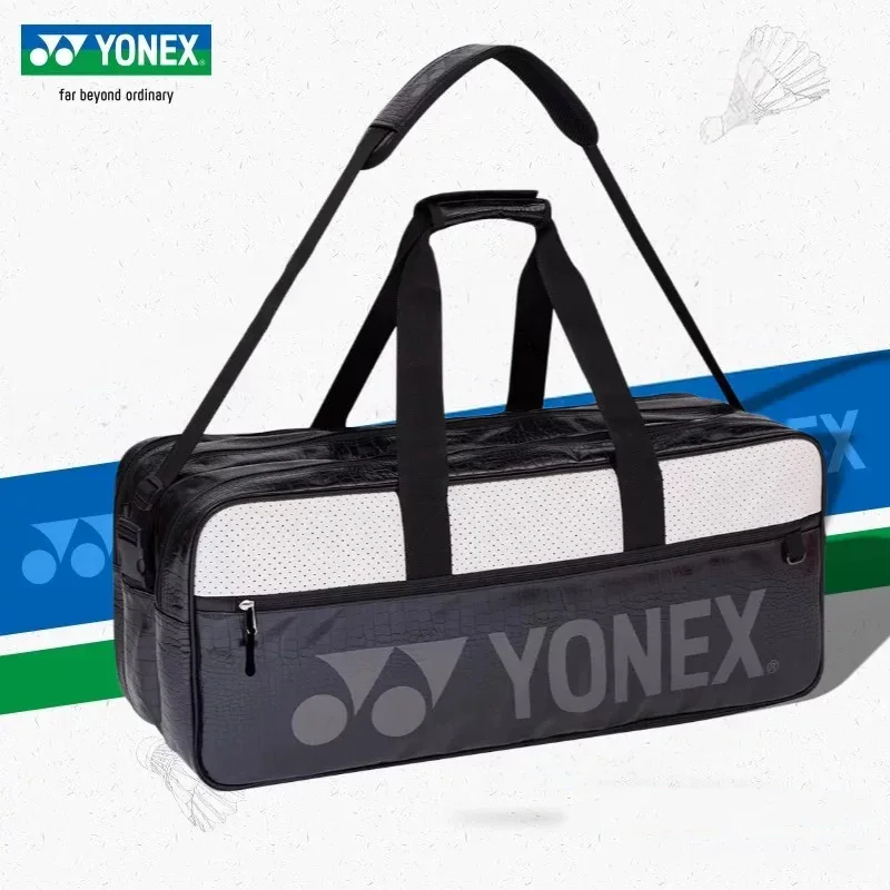 Yonex 3-6PK Genuine Rectangle Shape Racket Bag Sports Bags For Women Men Racket Backpack With Shoe Compartment Large Capacity