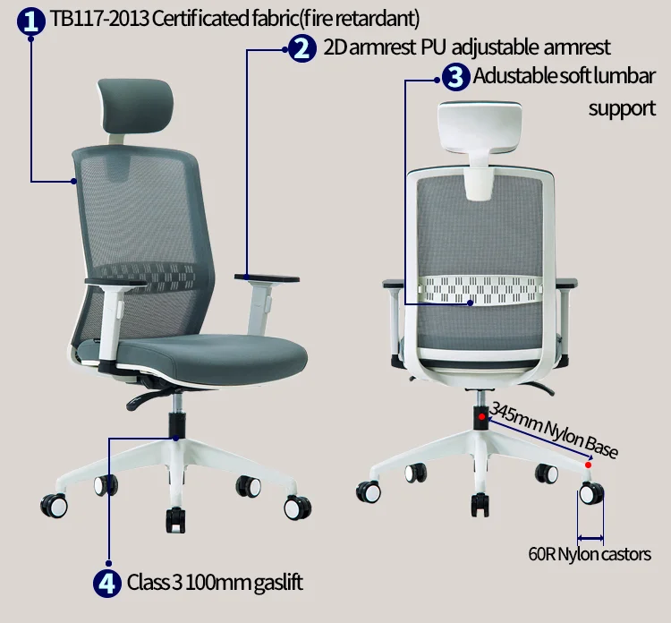 

Ergonomic Midback Mesh Rolling Work Swivel Task Chair With Wheels Comfortable Lumbar Support Office Computer Desk