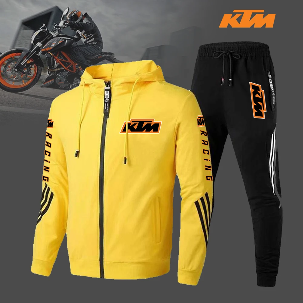 New Fashion Sports Men\'s Cycling Motorcycle Racing KTM Set High Quality Outdoor Bicycle Set KTM Clothing Men\'s 2024