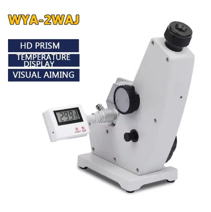 2025 High-Precision Abbe Refractometer Sugar Concentration Meter Wya-2Waj Single and Binocular Liquid Experimental Refractometer