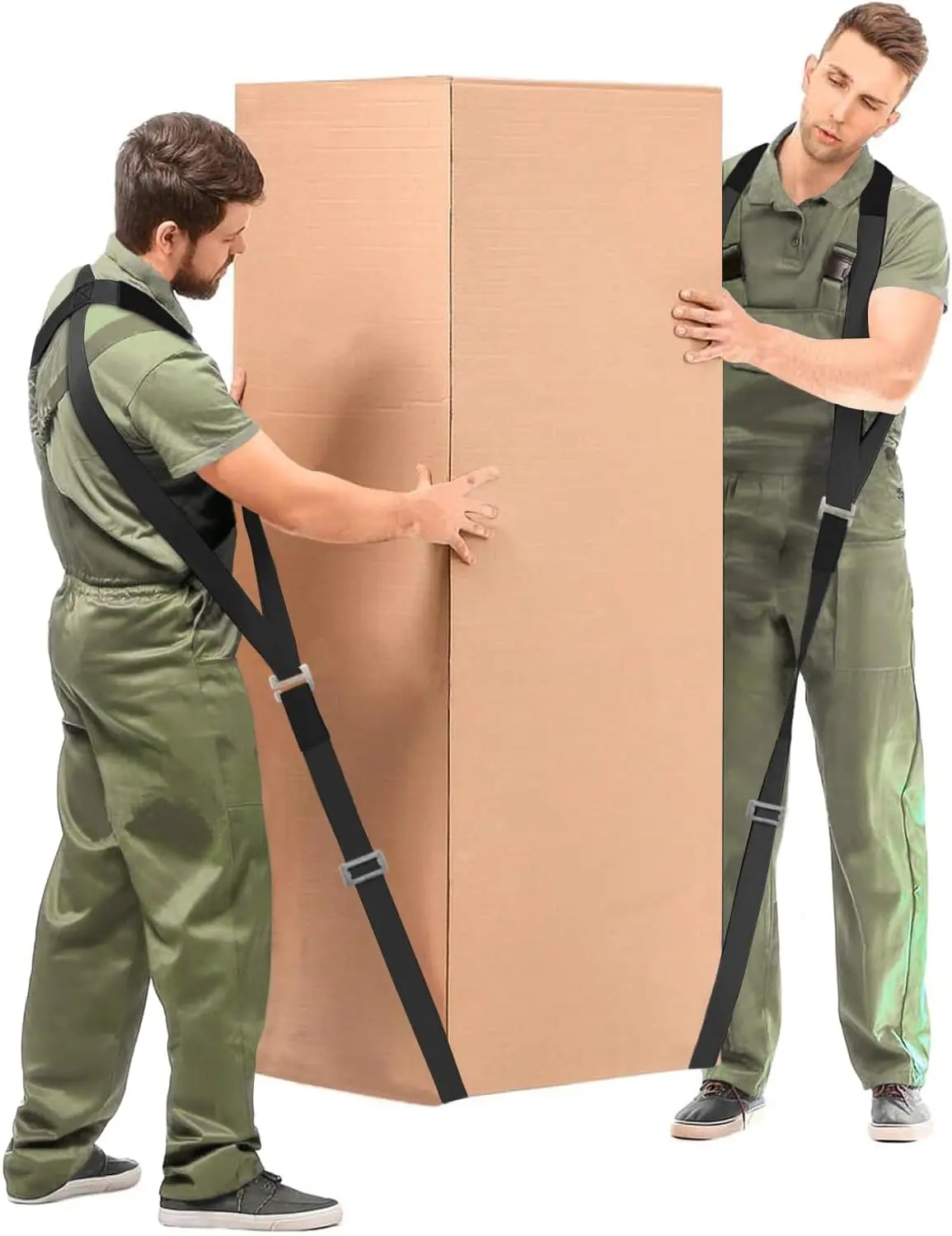 

2-Person Lifting Straps for Moving Heavy Appliances and Furniture - Easy Carry System