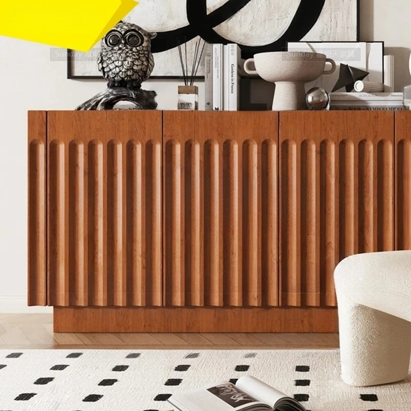 

A57 Винтажный креативный шкаф для прихожей, коридор, полосатый шкаф для хранения, простой современный цвет дерева