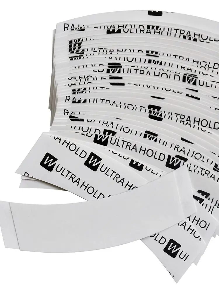 36 Stück/72 Stück/108 Stück weißes, extra starkes, doppelseitiges Klebeband für Perücken/Toupet/Haarverlängerungen.
