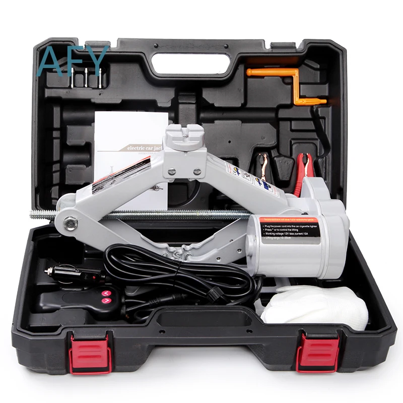 Electric Scissor Jack for Car Repair 12V DC Lifting Tool for Auto Maintenance Heavy Duty Electric Jack for Vehicle Lift and