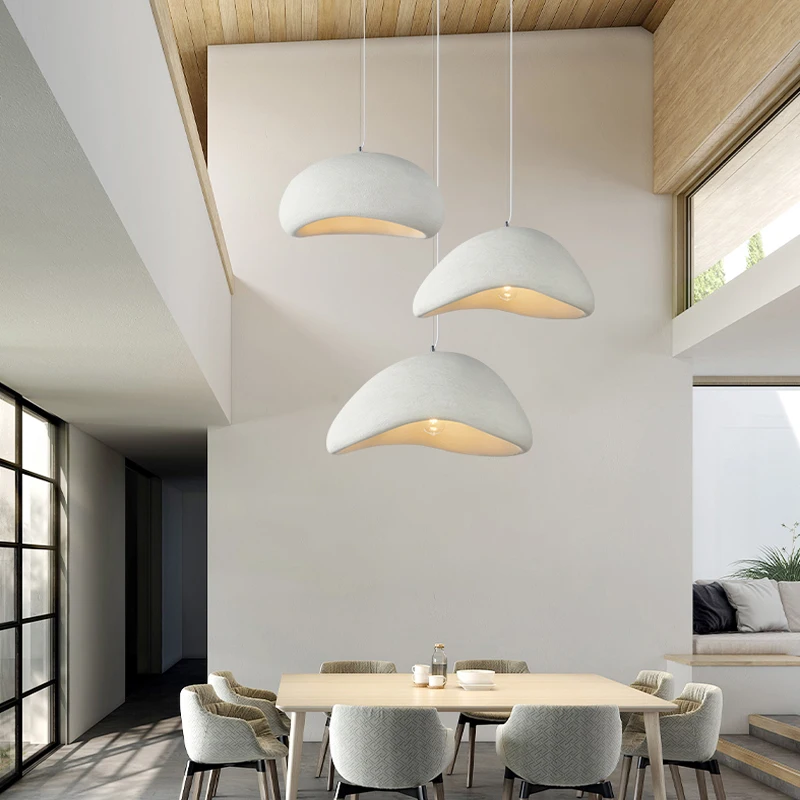 Modern Wabi Sabi Wind Led Pendant Lights Living Dining Room Bar Loft Bedroom Home Decor Lighting Chandelier Hanging Lamp Fixture