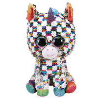 27cm Ty Beanie Boos Plush Toy Cosmo The Sequin Unicorn Doll Animal Anime Collection