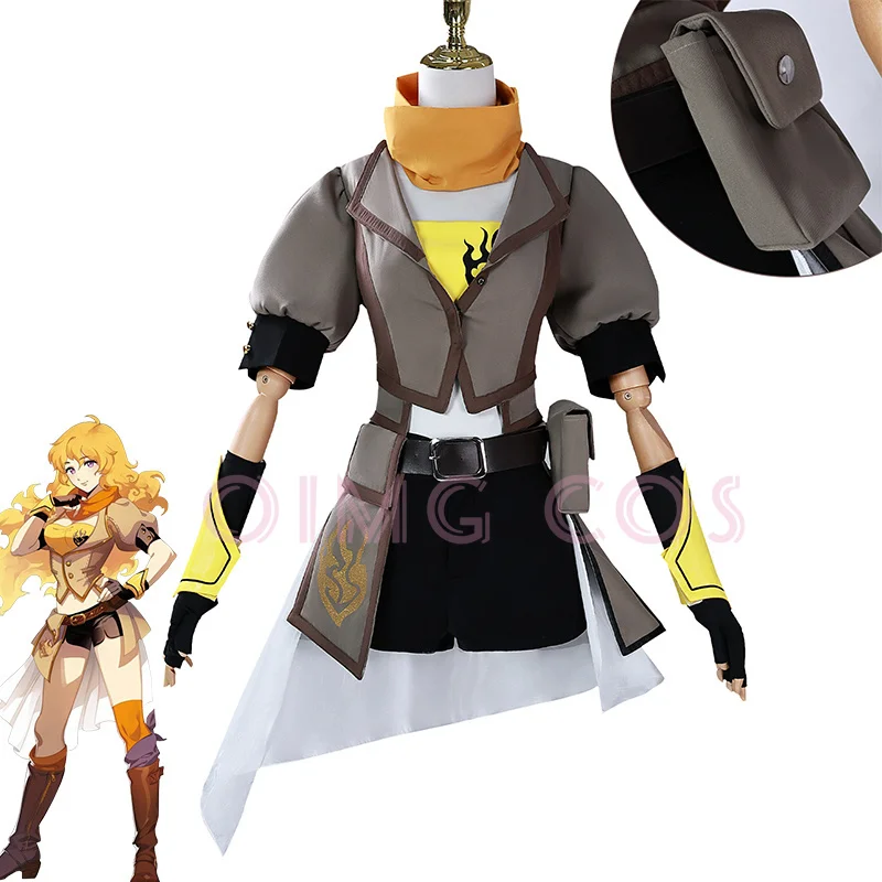 

RWBY Yang Xiao Long Cosplay Costume Adult Carnival Uniform Halloween Anime Party Costumes Masquerade Women Game