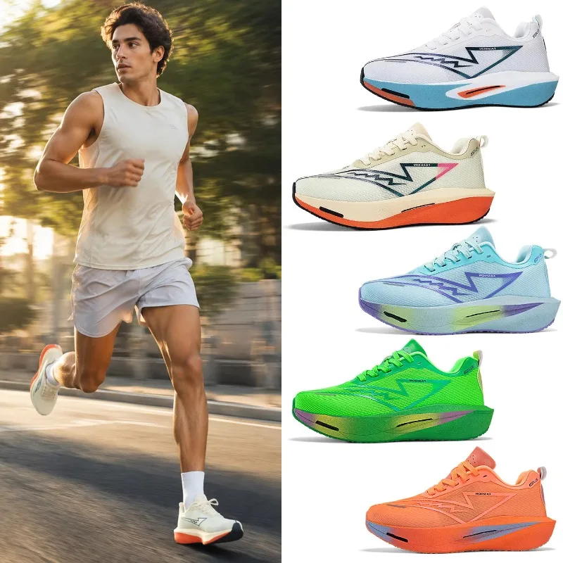 Marathon Men's Running Shoes Carbon Board Professional Sports Breathable Lightweight Women's Comfortable Non-Slip Sports Shoes