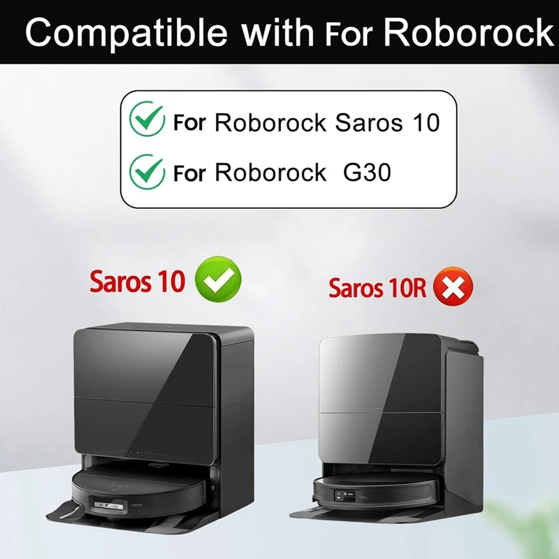 23 قطعة استبدال أجزاء ل Roborock Saros 10/G30 مكنسة كهربائية المزدوجة الرئيسية فرشاة ممسحة الوسادة فلتر HEPA كيس لجميع الغبار فرشاة جانبية