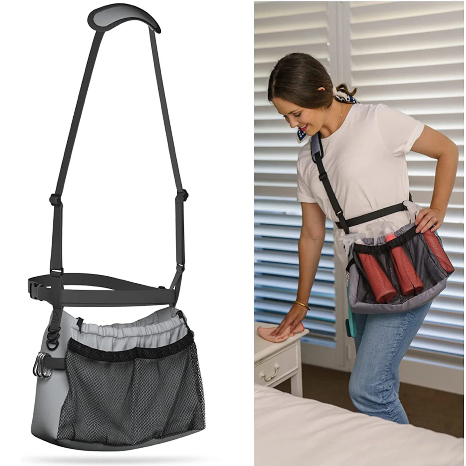Pochette à ceinture pour outils utilitaire, simple face, sac de rangement pour outils, tablier de travail, plusieurs poches