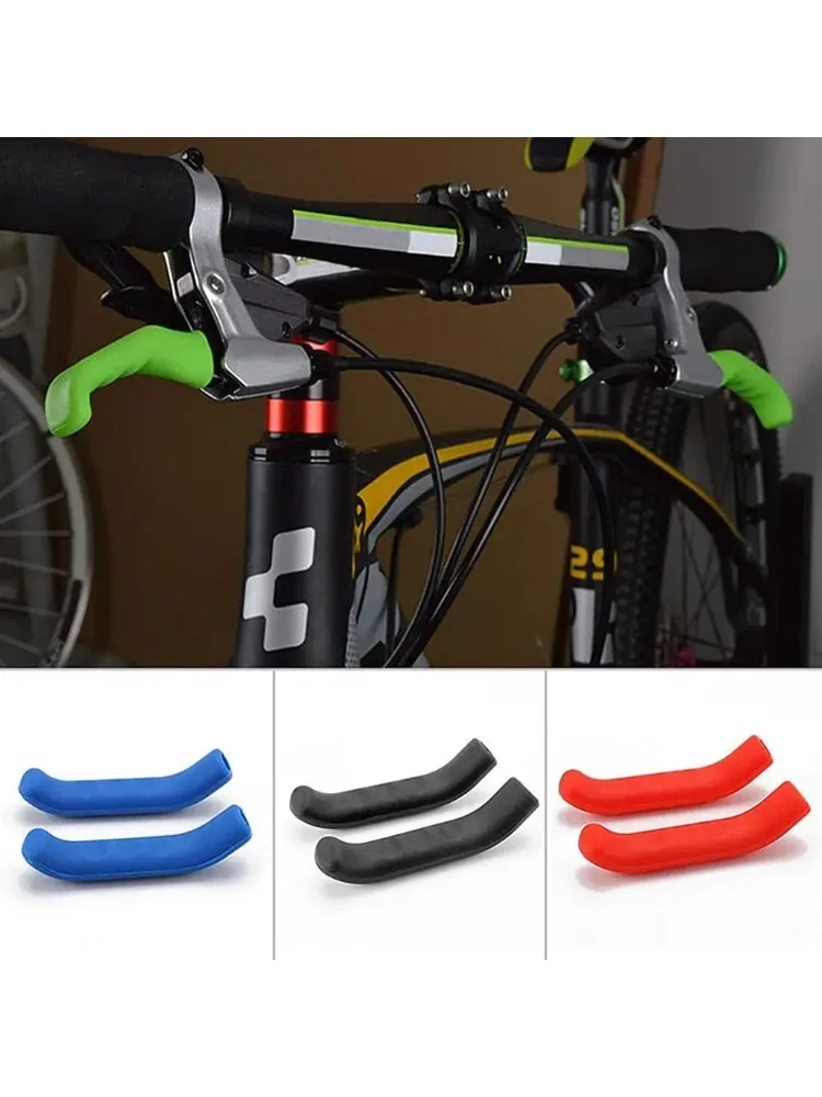 AliExpress 2pcs Bicycle Grips Bicycle Brake Handle Silicone Cover Mountain Bike Protective Rubber Handlebar Grips Cover Bicycle Accessories