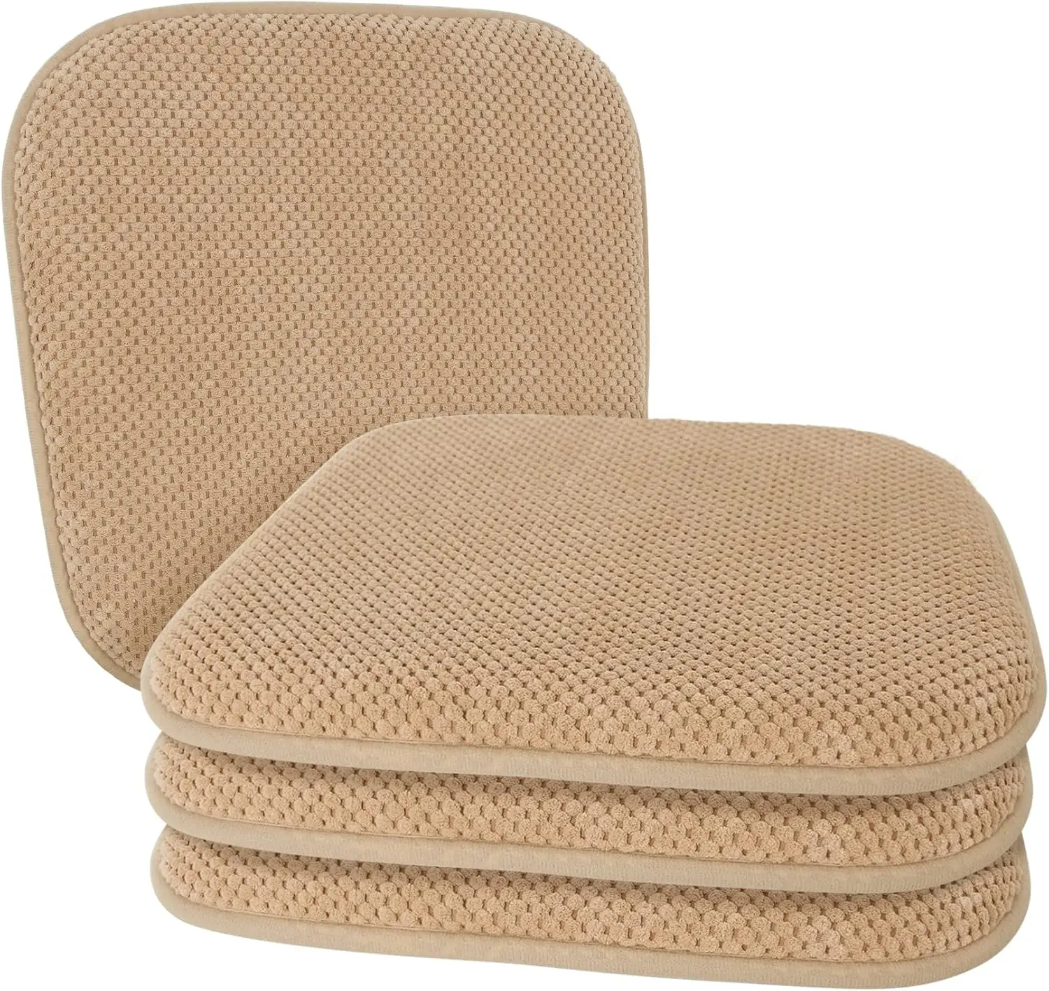 

Khaki Kitchen Dining Chairs Cushions Set Of 4 Non Slip Foam Patio Seat Cushions Washable Soft Thi Pads Large Wooden Metal Chair
