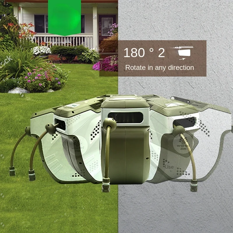 Gardening Automatic Recycling Watering Hose Car Wash Home Wall-Mounted Storage Hose Reel Watering Artifact