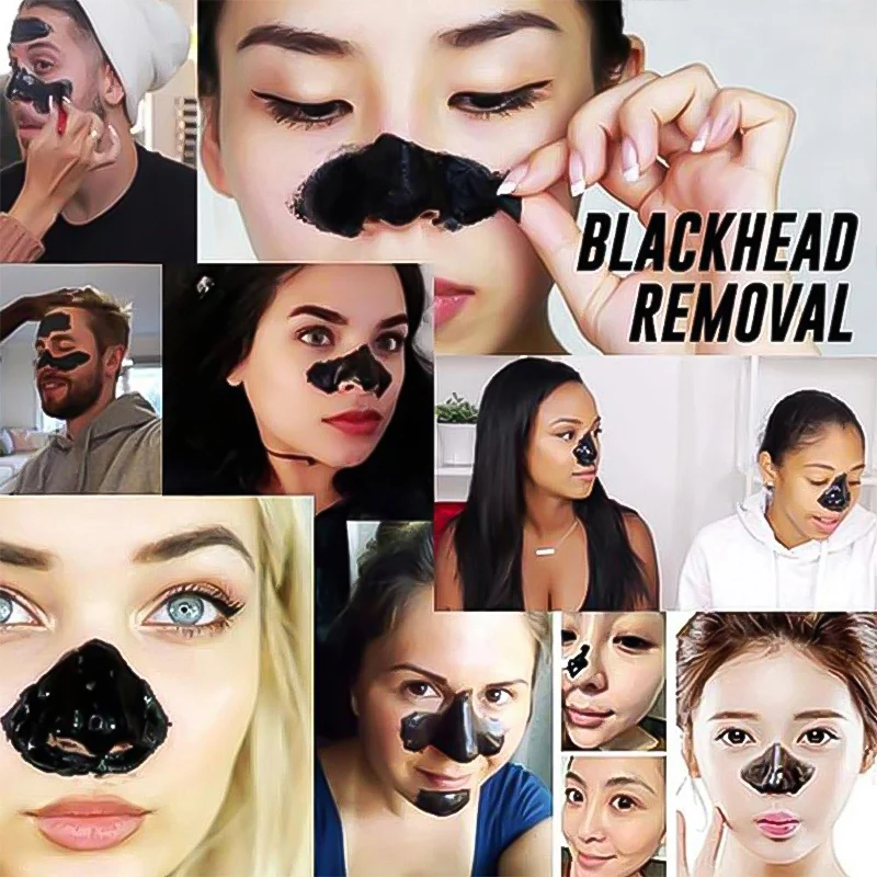 20g Bamboo Charcoal Blackhead Remover หน้ากากรูขุมขนสิว Black Head Removal ทําความสะอาดจมูก Black Peel Off หน้ากาก Skin Care