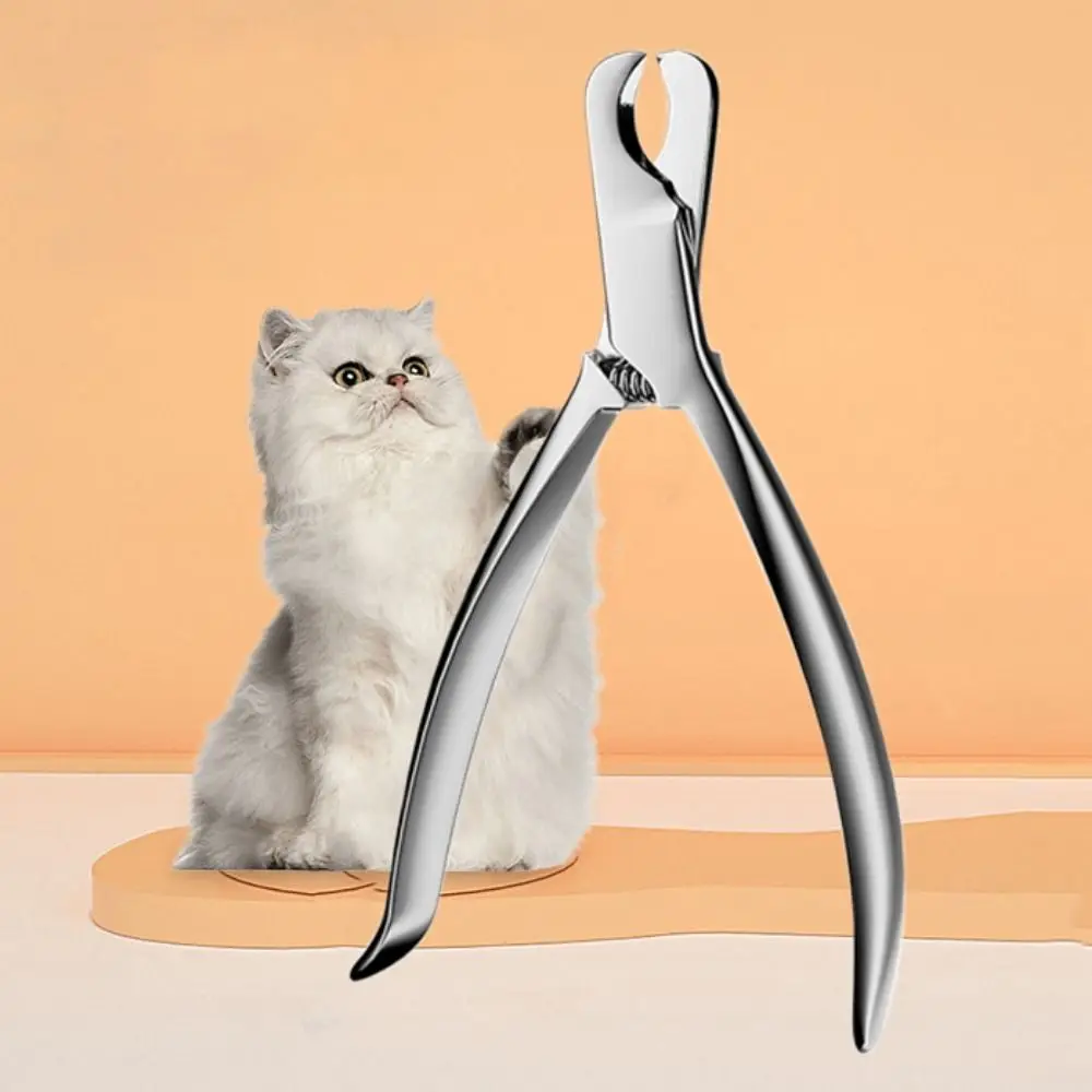 Stainless Steel Pet Nail Clipper Professional Wear Resistant Dog Nail Trimmers Sharp Crescent Mouth Cat Nail Cutters