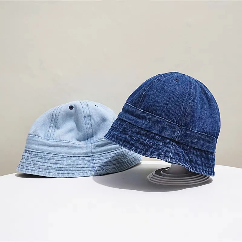 Korean Cowboy Baby Bucket Hat Soft Summer Baby Boys Girls Sun Hat Kids Panama Beach Cap Children Fisherman Caps Gorras 모자