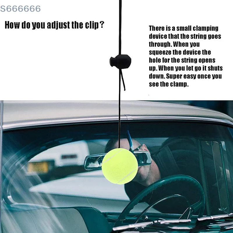 

2Pcs For Car Stop IndicatorParking Assist Ball Aid-Parking Kit Garage Car Garage Tennis Ball Parking Aid Parking Guide System