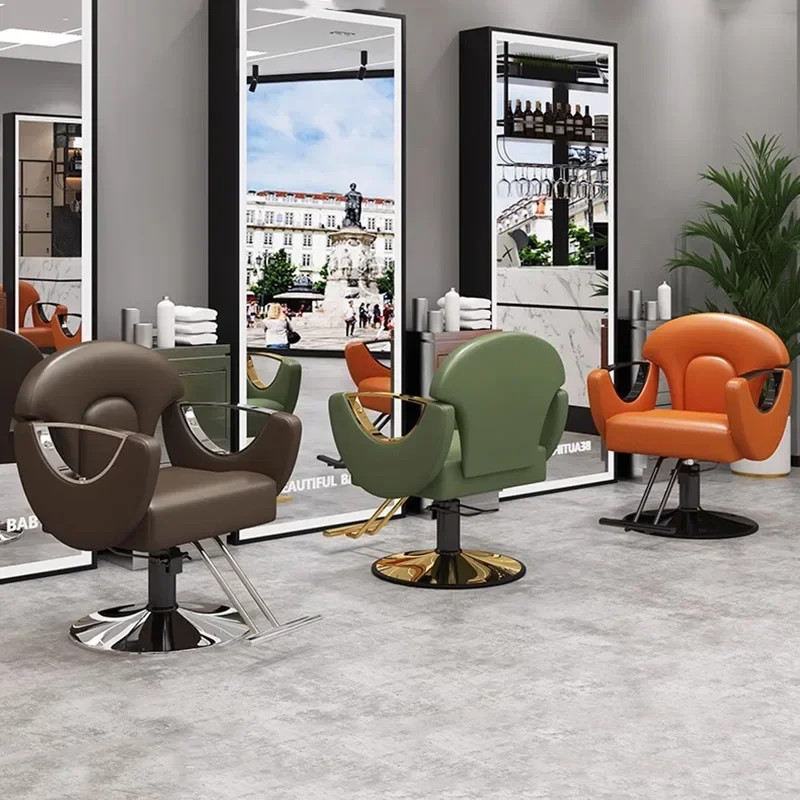 

Trendy Modern Barber Comfortable Retro Salon Luxury Simple Silla Barbero Commercial Furniture Sillas De Peluqueria Profesionales