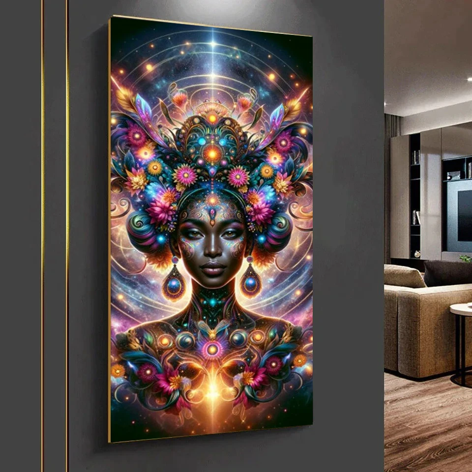 Klimt African Golden Woman Beauty DIY Diamond Painting New 2024 Jewelry cross stitch Kit Diamond Art Mosaic Picture Decor Home