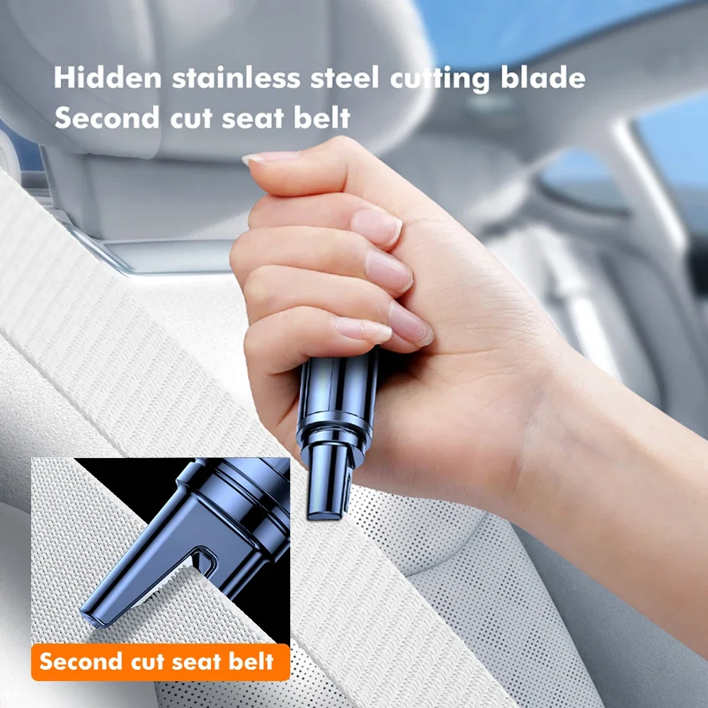 Car Safety Hammer Auto Emergency Glass Window Breaker Portable Seat Belt Cutter Steel Car Life-Saving Emergency Escape Hammer