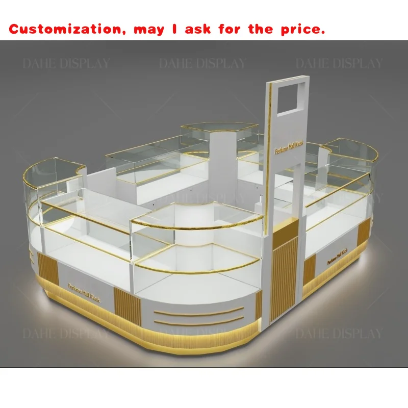 custom.Luxury Candle Shop Kiosk Design Retail Perfume Display Unit Showcase Handmade Candles Display Cabinet
