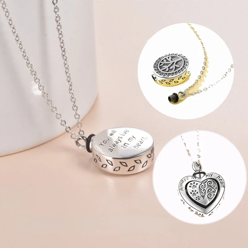 925 Sterling Silver Pet Cat Dog Paw Print Cremation Jewelry for Ashes Wearable Urn Necklace Keepsake Memorial Pendant Ash Chain