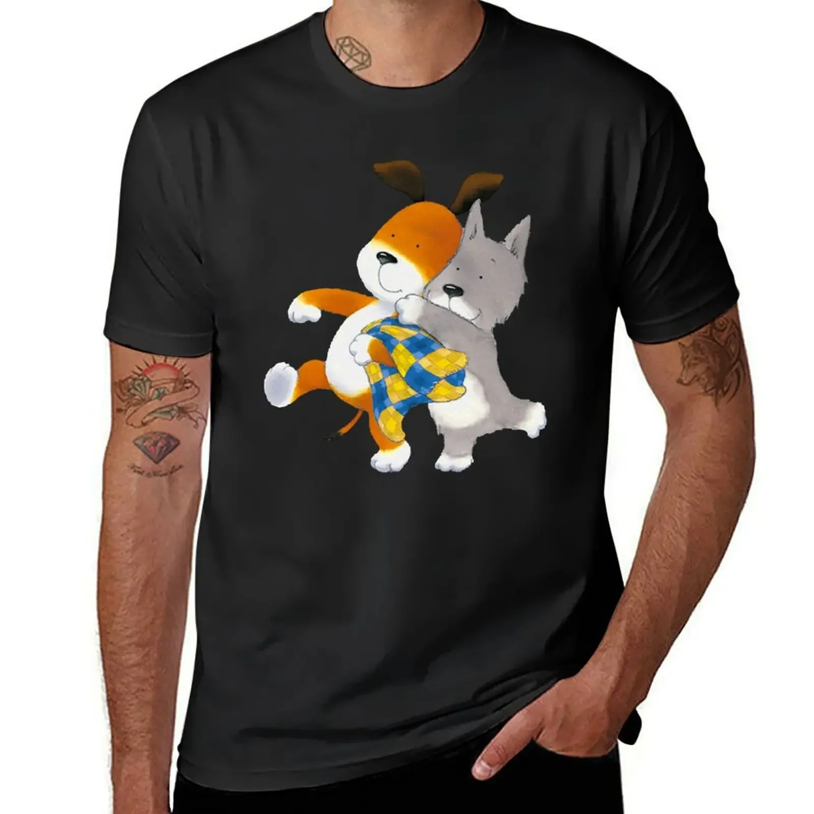 Футболка Kipper The Dog and Tiger, милые топы, футболки с короткими рукавами для мужчин, упаковка