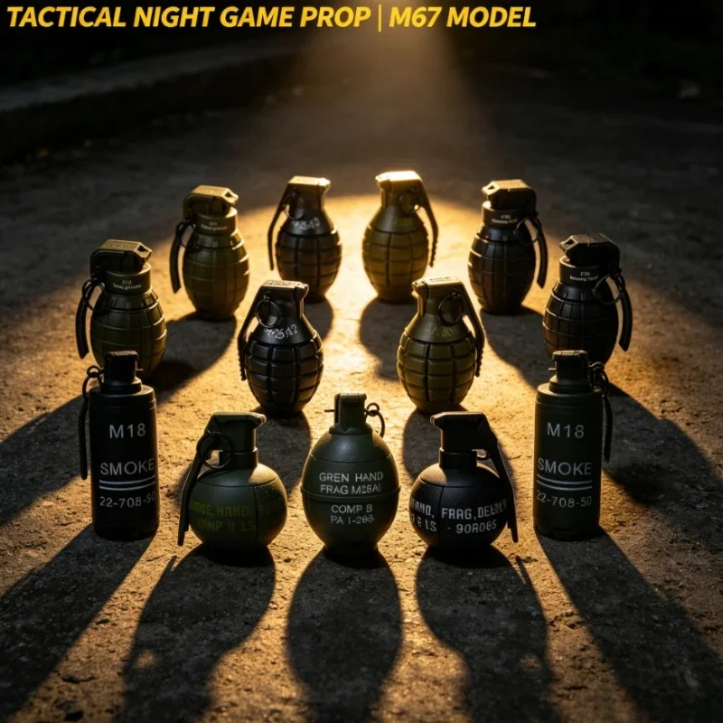 

M67 Smoke Grenade Water Burst Toy 10 Different Styles Novelty Model Game Prop for Outdoor Play