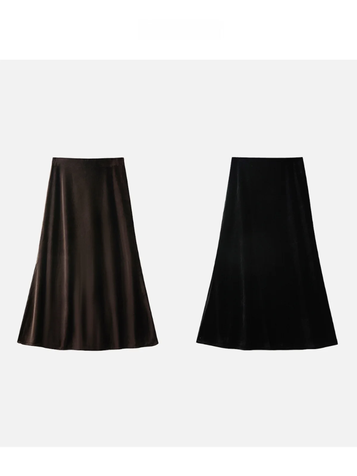 

Элегантная бархатная юбка с завышенной талией, облегающего кроя, JINGJING2024, новая коллекция, роскошная модель из полиэфирного волокна.