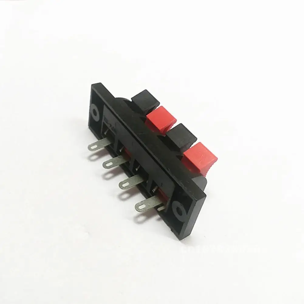 

2PCS External Box Audio Speaker Clamp Wire Accessories Binding Post Spring Clip WP Small Block Connector Terminal 4-way