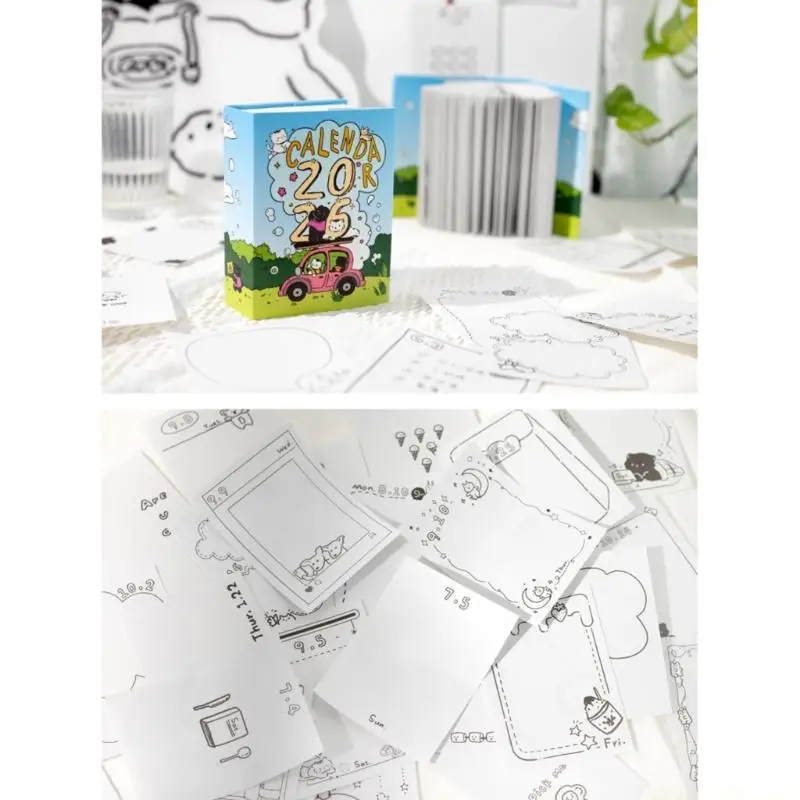 2026 Daily Calendar Notepads 372 Sheets Unlined Desktop Daily Planner Note Pad For Daily Scheduling Plan Organization
