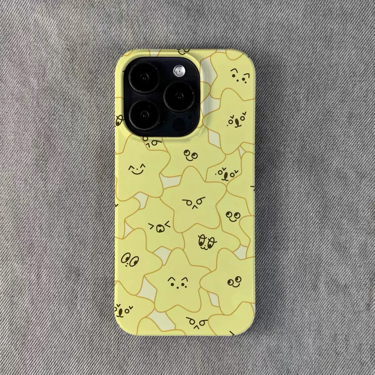 Чехол для телефона Yellow Star Emotional Expression для IPHONE 17 Air 16E 15 PROMAX 14 Plus 13 12 MINI 11 16Plus XR, акриловый чехол для телефона