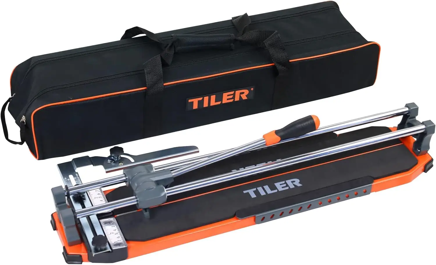 Inch Manual Tile Cutter, Professional Procelain Ceramic Tile Cutter with Free Bag, Removable Scale & Tungsten Carbide Cutting