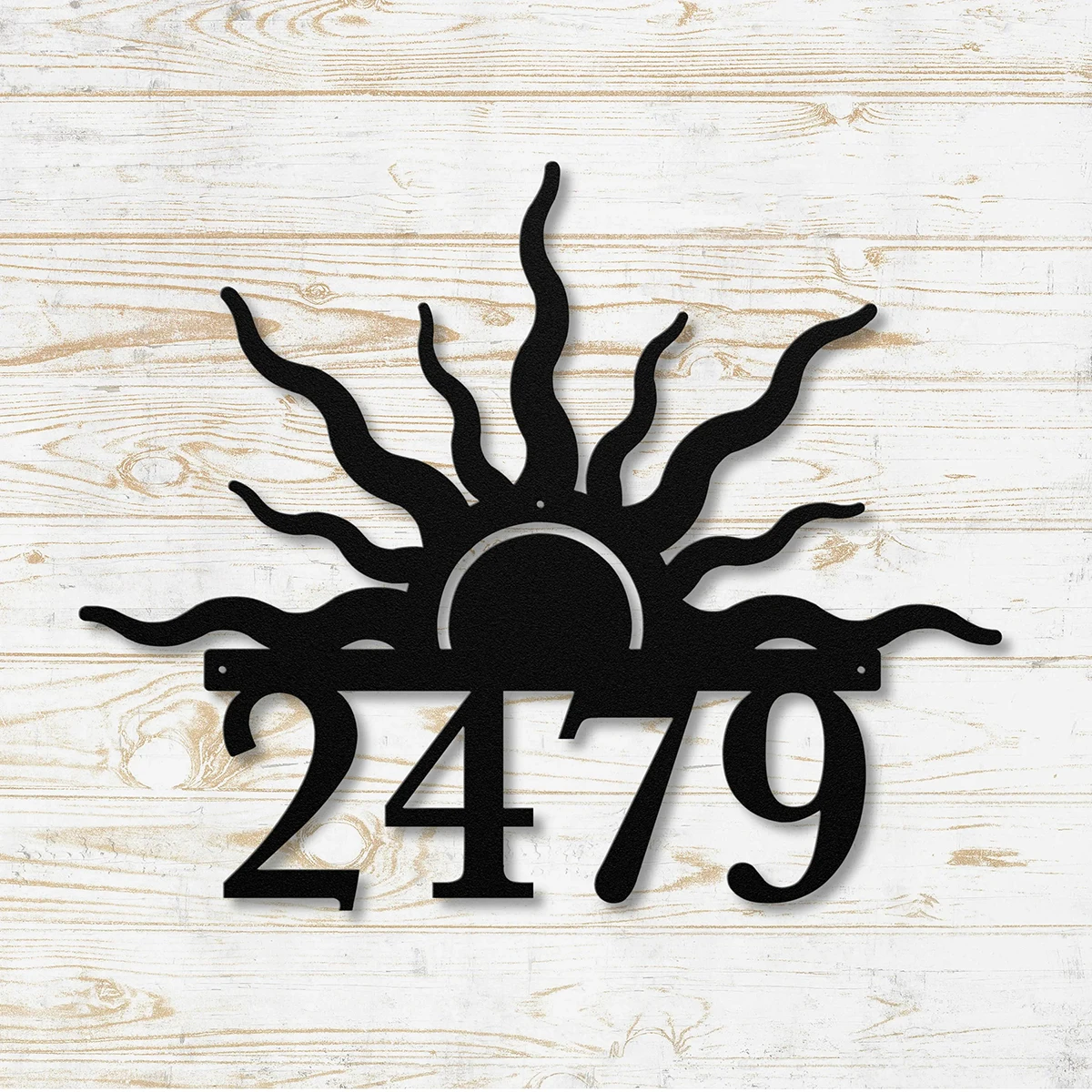 

Custom Sun Address Unique Metal Sign Address Number Sign House Numbers Sun Wall Art Metal Decor PERSONALIZED Sun Wall Decor