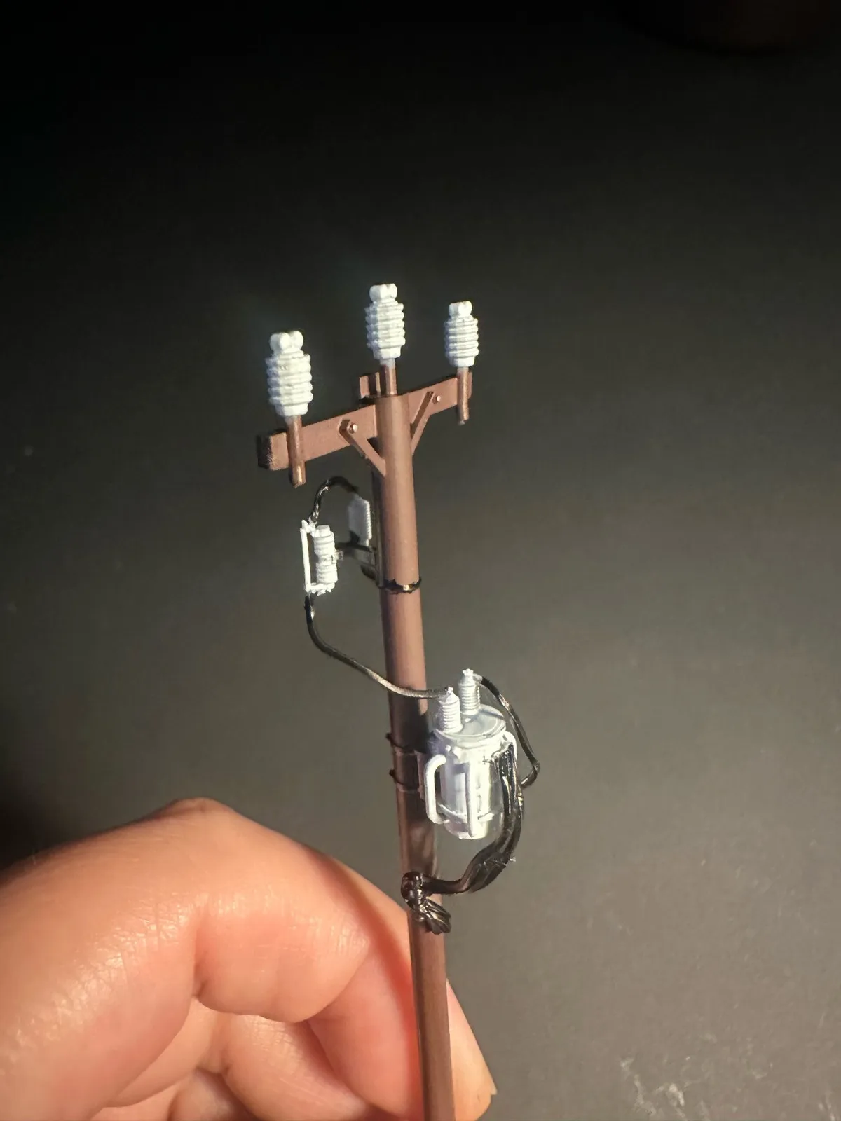 1/64 Diorama Telephone Pole Model Sand Table Scene Railway Accessories, City Garage Prop Street Scene Utility Pole Model