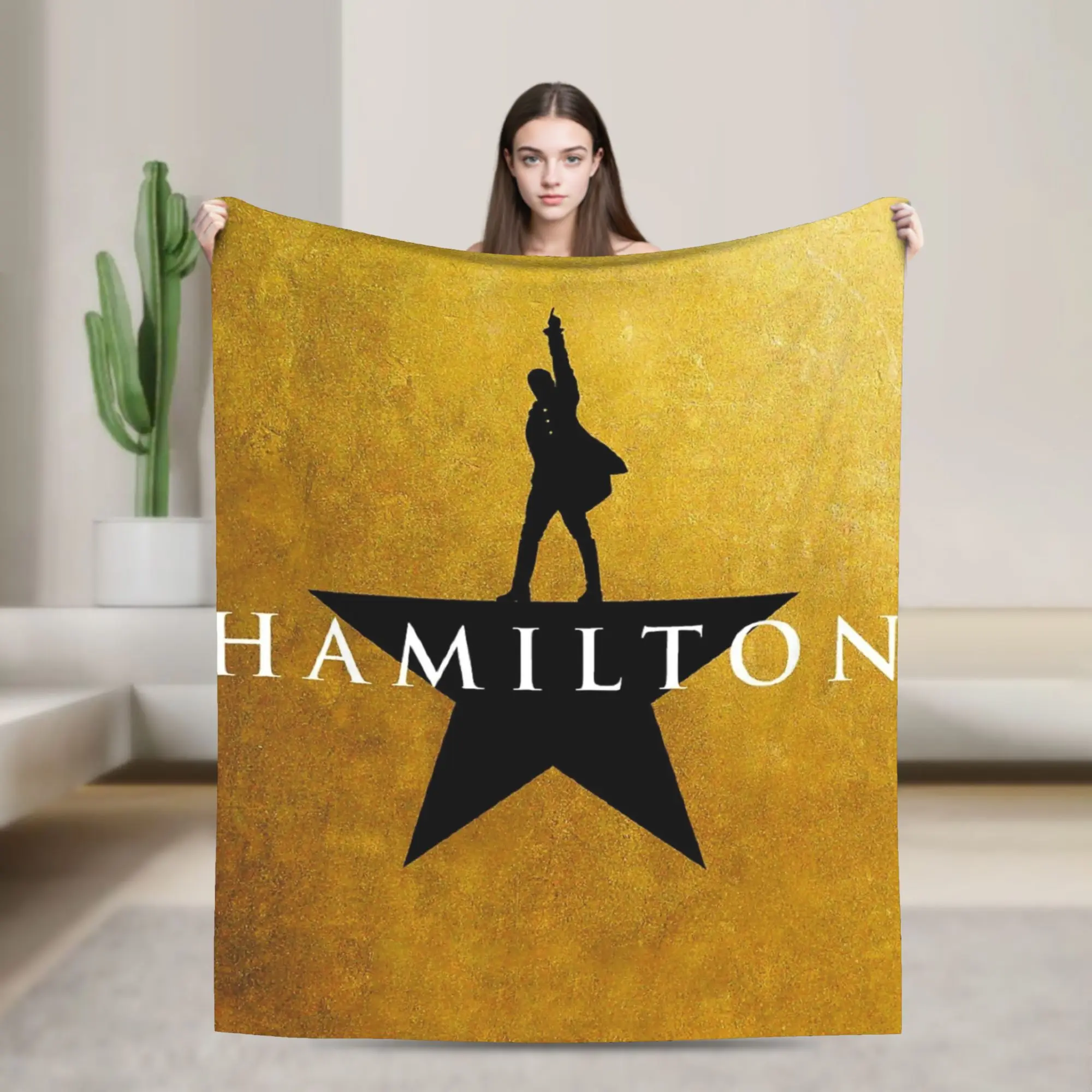 Hamiltons Musical Blanket Flannel Textile Decor  Multi-function Ultra-Soft Throw Blankets for Home Couch Bedspreads