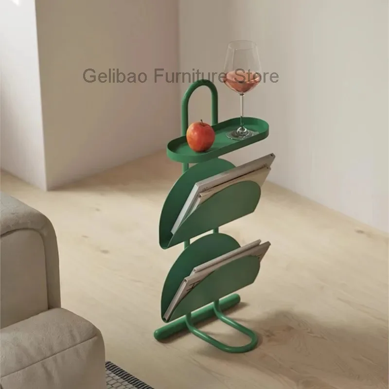 

MOMO Sofa Small Side Table Living Room Balcony Coffee Table Magazine Bookcase Bedroom Bedside Shelf Creative Small Table