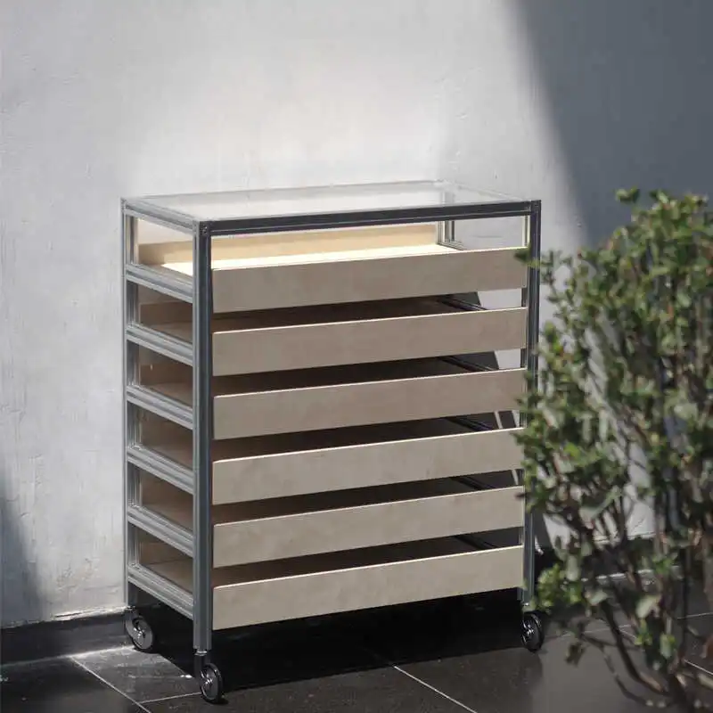 Birch table file cabinet medieval storage cabinet data side cabinet